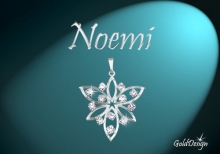 Noemi - přívěsek stříbřený